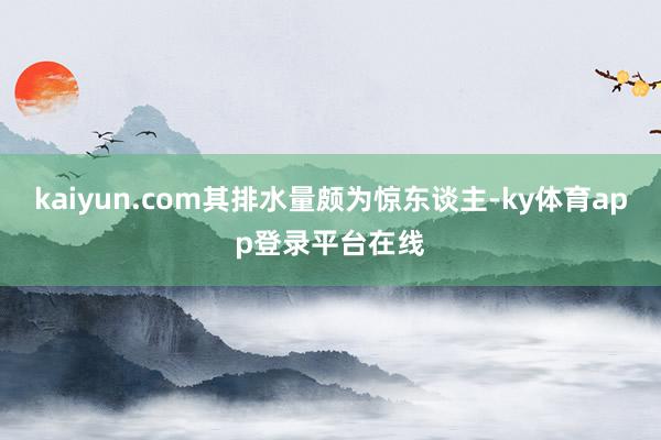 kaiyun.com其排水量颇为惊东谈主-ky体育app登录平台在线