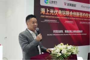 沃莱新资料、上海市机电设计钻研院与阿雷蒙签署海上光伏战术和谈