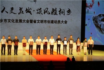 中国尊龙集团荣获桐乡市文化发展凸起贡献团队