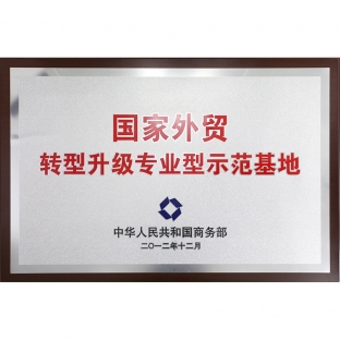National Foreign Trade Transformation and Upgrade Professional Demonstration Base